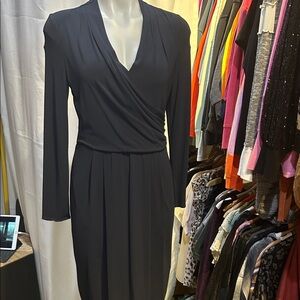 Armani Collezioni Black Long Sleeve Dress